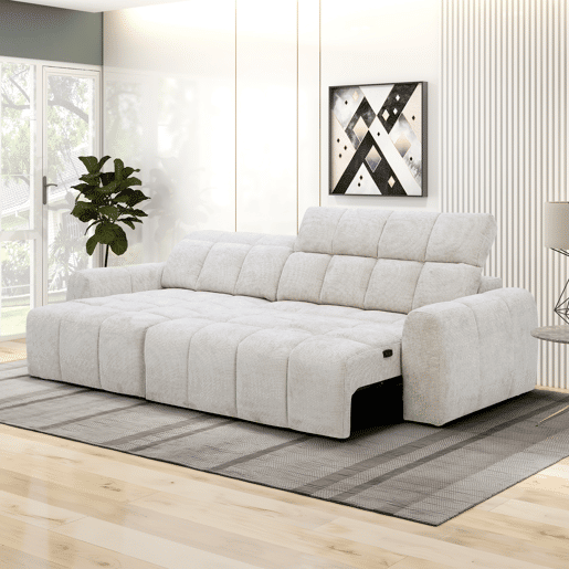 Chaise longue esquerda BUBBLE cor cinza Chaise longue esquerda BUBBLE cor cinza