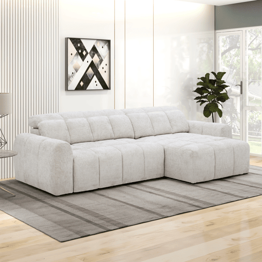 Chaise longue direita BUBBLE cor cinza