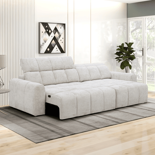 Chaise longue direita BUBBLE cor cinza