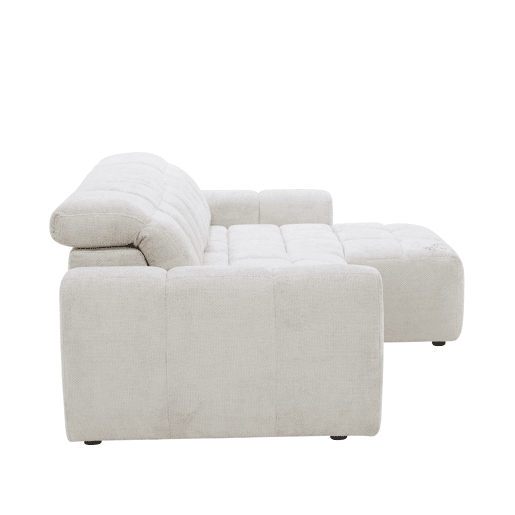 Chaise longue direita BUBBLE cor cinza