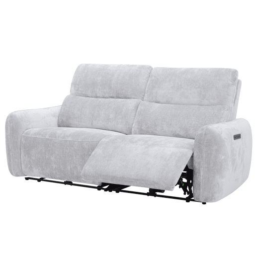 Sofá de 3 lugares relax elétrico NUBE cor cinza claro