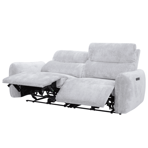 Sofá de 3 lugares relax elétrico NUBE cor cinza claro