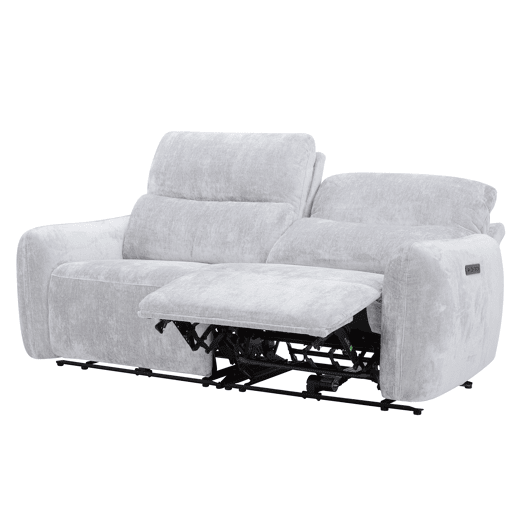 Sofá de 3 lugares relax elétrico NUBE cor cinza claro