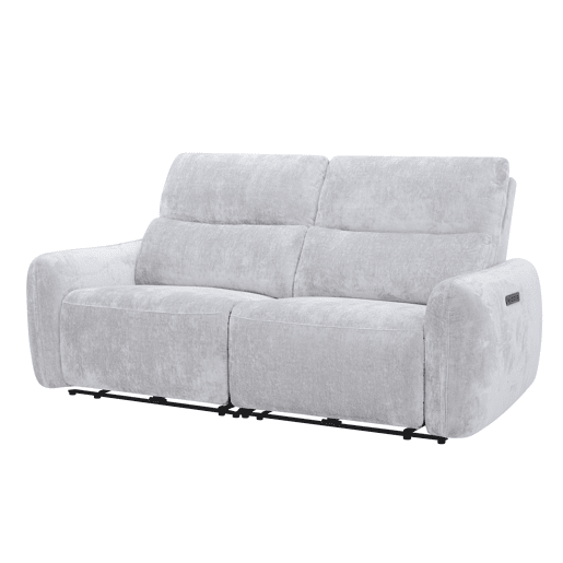 Sofá de 3 lugares relax elétrico NUBE cor cinza claro
