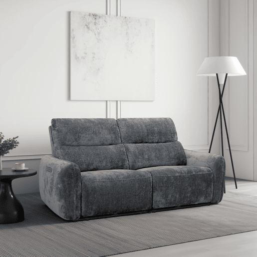 Sofá de 3 lugares relax elétrico NUBE cor cinza escuro