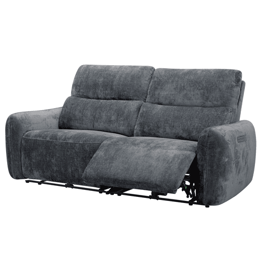 Sofá de 3 lugares relax elétrico NUBE cor cinza escuro