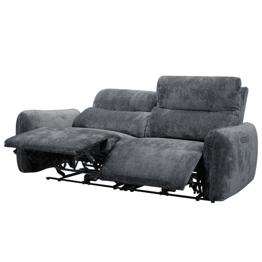 Sofá de 3 lugares relax elétrico NUBE cor cinza escuro