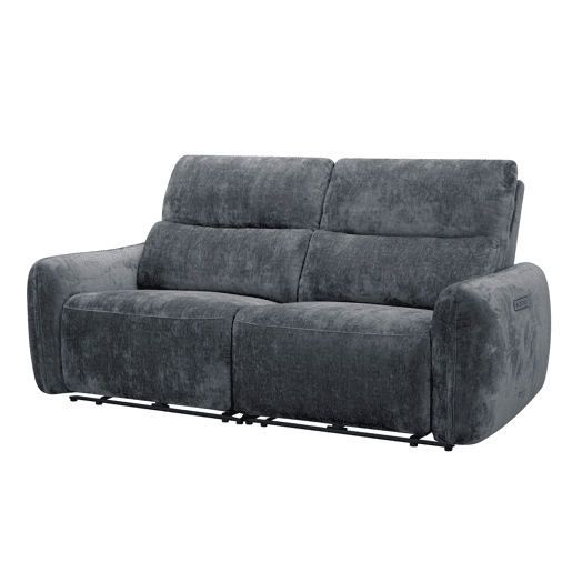 Sofá de 3 lugares relax elétrico NUBE cor cinza escuro