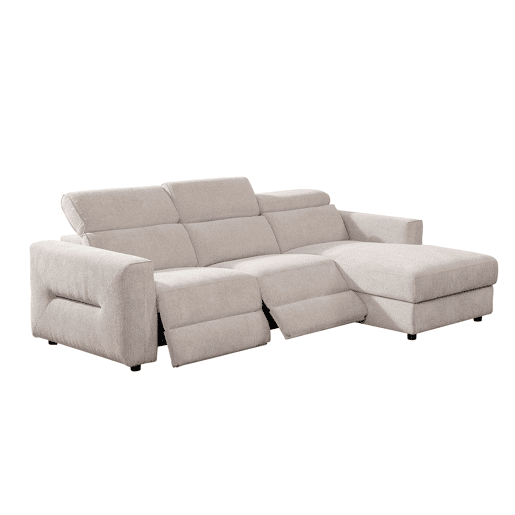 Chaise longue direita relax elétrico LEXI cor bege Chaise longue direita relax elétrico LEXI cor bege