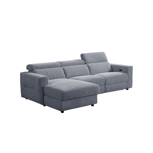 Chaise longue esquerda relax elétrico LEXI cor cinza Chaise longue esquerda relax elétrico LEXI cor cinza