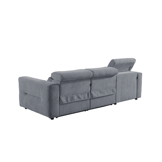 Chaise longue esquerda relax elétrico LEXI cor cinza Chaise longue esquerda relax elétrico LEXI cor cinza