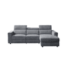 Chaise longue direita relax elétrico LEXI cor cinza