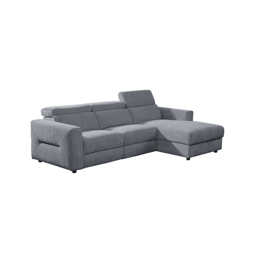 Chaise longue direita relax elétrico LEXI cor cinza