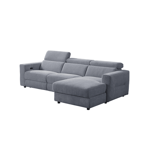 Chaise longue direita relax elétrico LEXI cor cinza