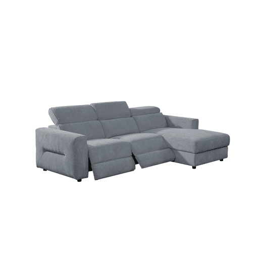 Chaise longue direita relax elétrico LEXI cor cinza