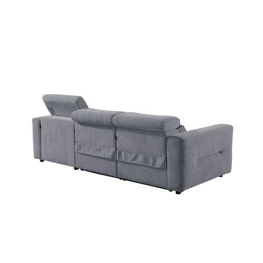 Chaise longue direita relax elétrico LEXI cor cinza