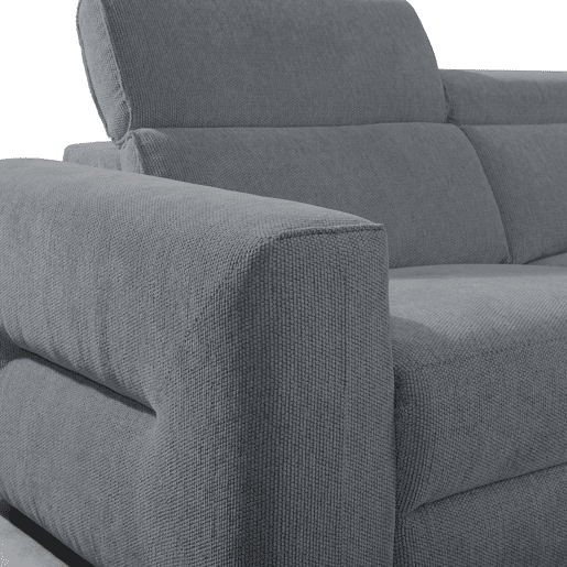 Chaise longue direita relax elétrico LEXI cor cinza