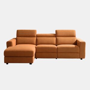 Chaise longue esquerda relax elétrico LEXI cor terracota