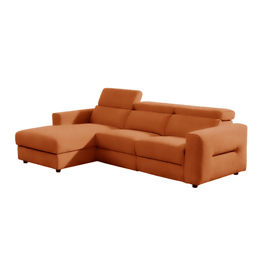 Chaise longue esquerda relax elétrico LEXI cor terracota Chaise longue esquerda relax elétrico LEXI cor terracota