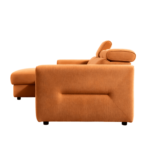 Chaise longue esquerda relax elétrico LEXI cor terracota Chaise longue esquerda relax elétrico LEXI cor terracota