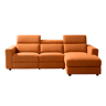 Chaise longue direita relax elétrico LEXI cor terracota