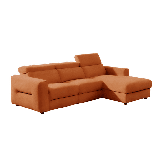 Chaise longue direita relax elétrico LEXI cor terracota