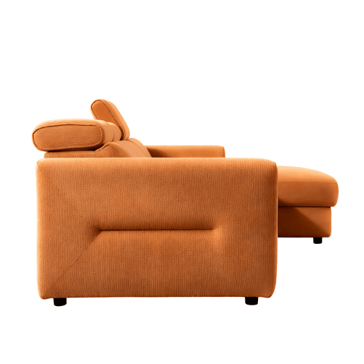 Chaise longue direita relax elétrico LEXI cor terracota