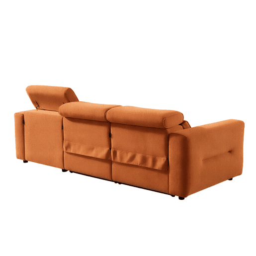 Chaise longue direita relax elétrico LEXI cor terracota