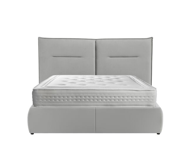 Cama abatible pillow 150x190cm color gris - conforama