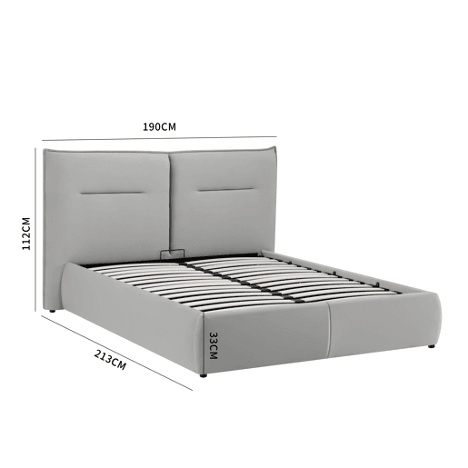 Cama abatível PILLOW 150x190cm cor cinza