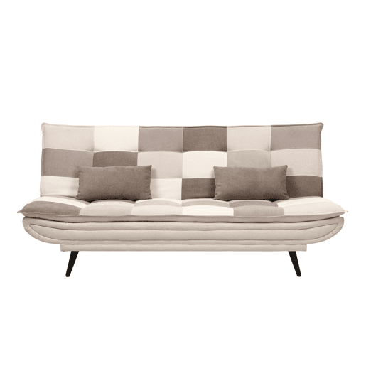 Sofá cama 3 lugares MARIE II cor castanho