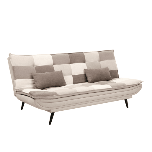 Sofá cama 3 lugares MARIE II cor castanho