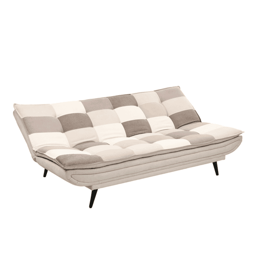 Sofá cama 3 lugares MARIE II cor castanho