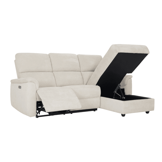 Chaise longue direita relax elétrico KATY cor bege