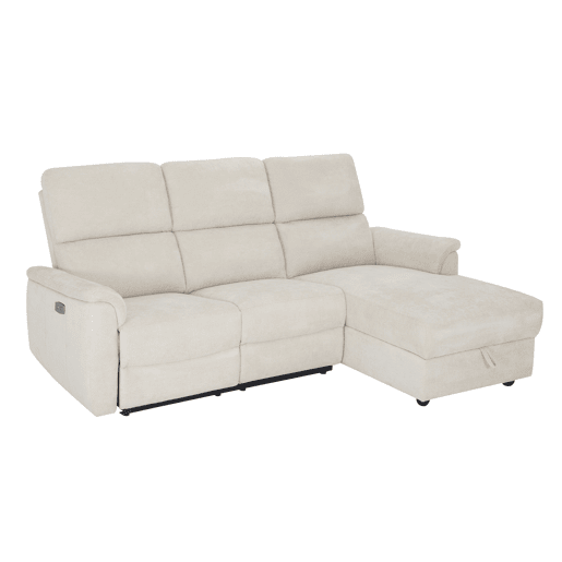 Chaise longue direita relax elétrico KATY cor bege