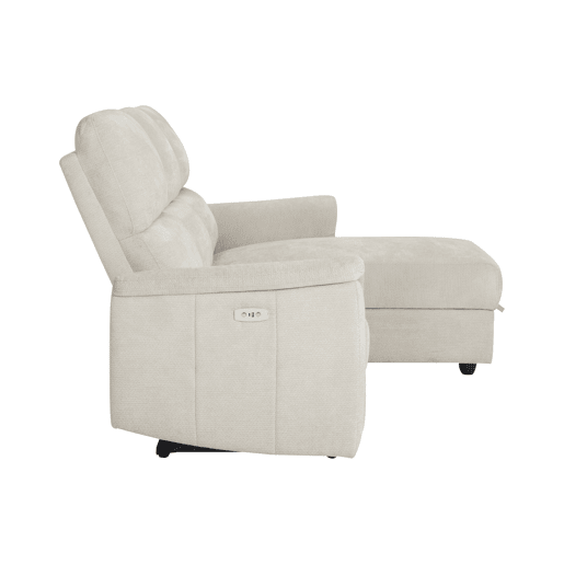 Chaise longue direita relax elétrico KATY cor bege