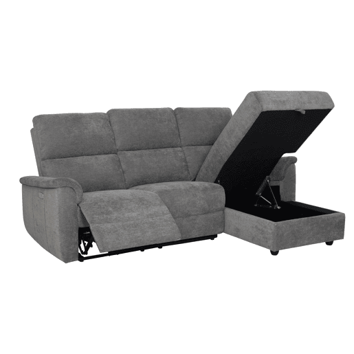 Chaise longue direita relax elétrico KATY cor cinza