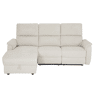 Chaise longue esquerda relax elétrico KATY cor bege