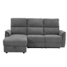 Chaise longue esquerda relax elétrico KATY cor cinza