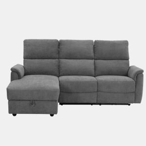 Chaise longue esquerda relax elétrico KATY cor cinza