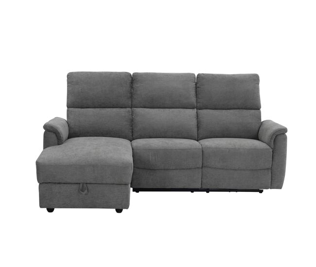 Chaise longue izquierda relax electrica katy color gris