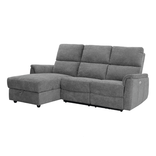 Chaise longue esquerda relax elétrico KATY cor cinza Chaise longue esquerda relax elétrico KATY cor cinza
