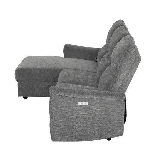 Chaise longue esquerda relax elétrico KATY cor cinza Chaise longue esquerda relax elétrico KATY cor cinza