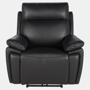 Cadeirão relax elétrico REMY em pele cor preto