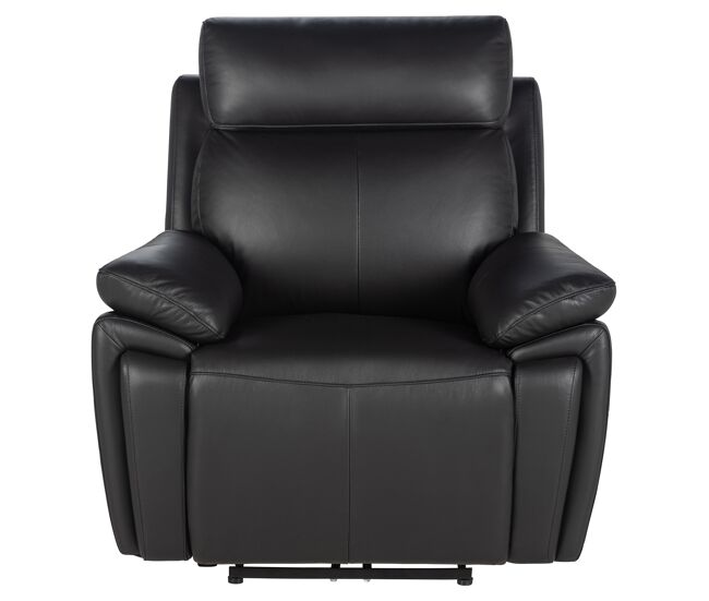 Sillón relax eléctrico piel remy color negro