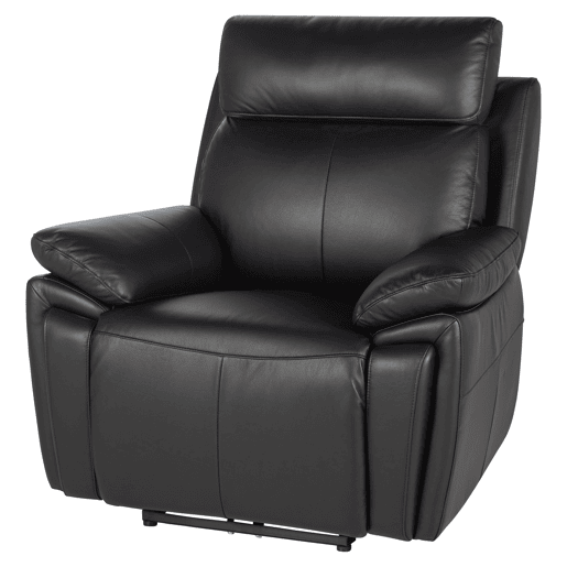 Cadeirão relax elétrico REMY em pele cor preto Cadeirão relax elétrico REMY em pele cor preto