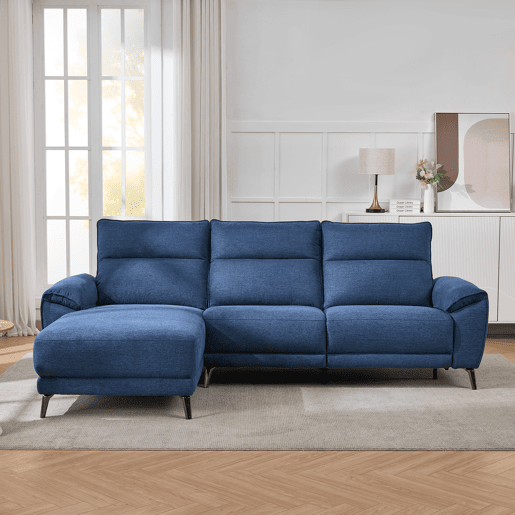 Chaise longue esquerda relax elétrico ISA cor azul
