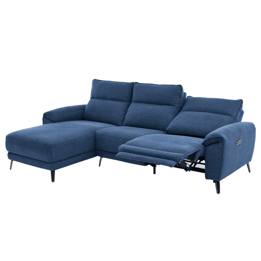 Chaise longue esquerda relax elétrico ISA cor azul