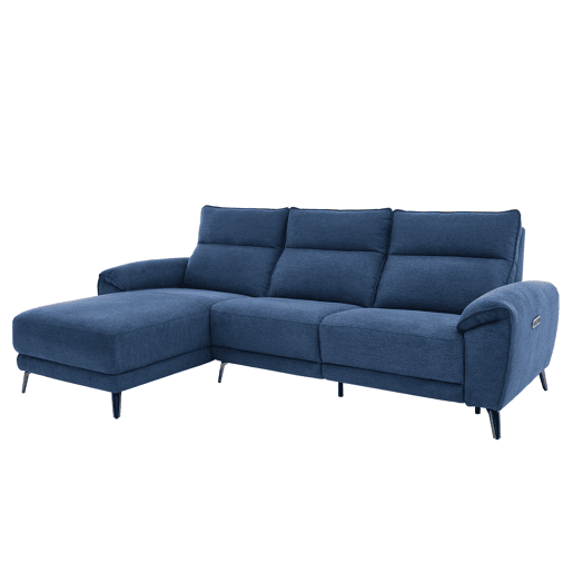 Chaise longue esquerda relax elétrico ISA cor azul