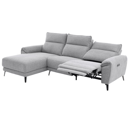 Chaise longue esquerda relax elétrico ISA cor cinza claro Chaise longue esquerda relax elétrico ISA cor cinza claro